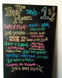 The Beer Room first anniversary