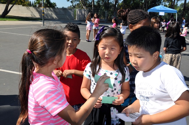 Students stepped out of their comfort zones to connect with other students during Mix It Up Day at Quail Summit Elementary. 