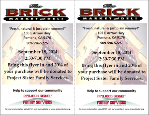 Brick Market Deli Fundraiser