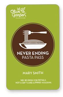 Never Ending Pasta Pass