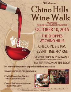 Chino Hills Wine Walk 2015
