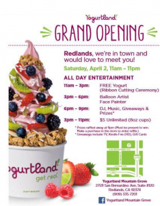 Yogurtland Mountain Grove grand opening