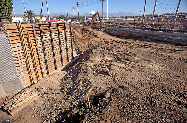Construction on Nogales Street railroad underpass nears 50 percent done