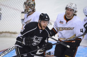 Jake Muzzin and the Kings face the Ducks on Wednesday for the first time since the playoffs last spring.  