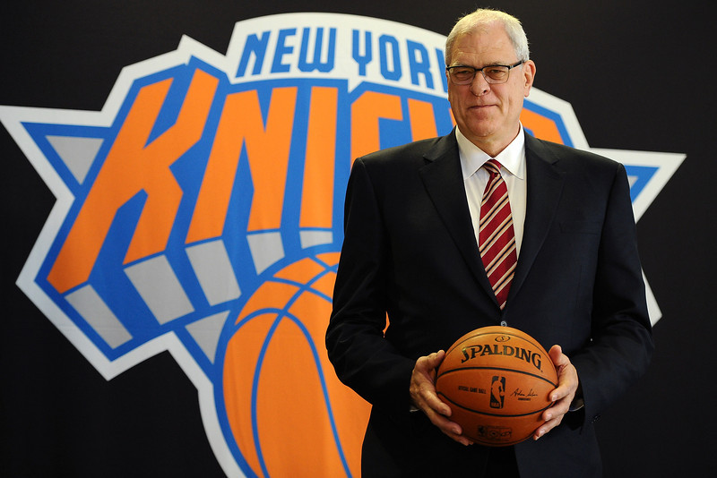  Phil Jackson during his introductory press conference at Madison Square Garden on March 18, 2014 in New York City.