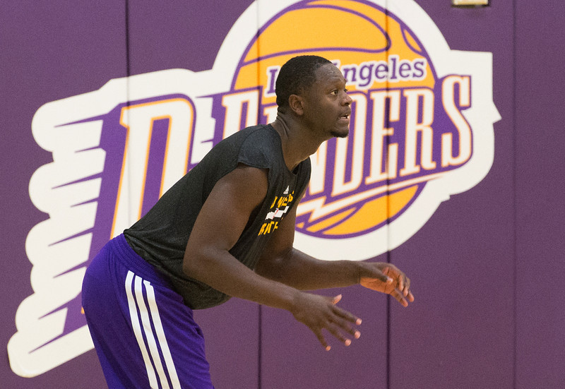 "Julius Randle of University of Kentucky is interviewed by the media after a pre-draft workout at the Lakers gym in El Segundo, CA. Tuesday June 17, 2014. (Thomas R. Cordova-Daily Breeze/Press-Telegram)"