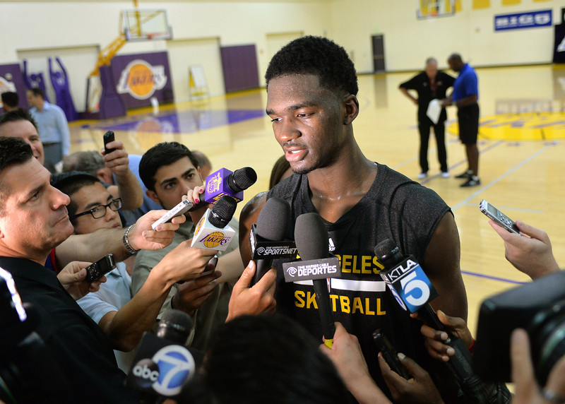 Lakers pre-draft workout at Toyota Sports Center Wednesday June 4, 2014.       Photo By  Robert Casillas / Daily Breeze