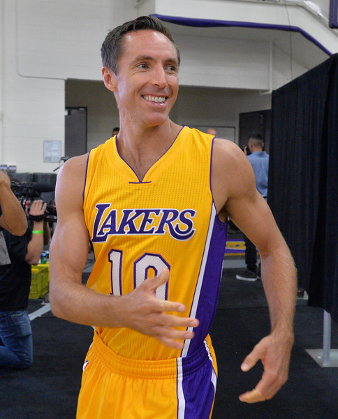 "Lakers host their annual Media Day in El Segundo, CA. Monday September 29, 2014.  (Thomas R. Cordova-Daily Breeze/Press-Telegram)"