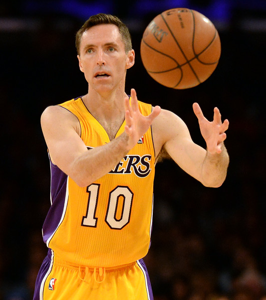 Lakers guard Steve Nash was officially ruled out for the 2014-15 season on Thursday after having recurring back problems. Staff photo: Keith Birmingham Pasadena Star-News