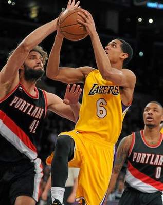 Lakers guard Jordan Clarkson will sit out Friday's game in San Antonio with a sprained right ankle. (Photo by Michael Owen Baker/L.A. Daily News)