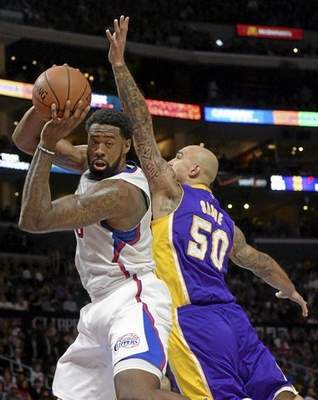 The Lakers had a meeting with Clippers center DeAndre Jordan on Wednesday in Los Angeles.  (Photo by John McCoy, Los Angeles Daily News) 