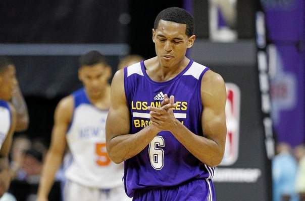 Lakers guard Jordan Clarkson, who is averaging a team-leading 18 points in the summer league, will look to improve on his rookie season. (John Locher/The Associated Press) 