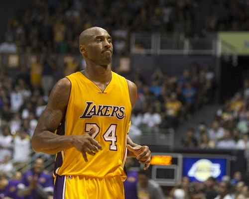 Los Angeles Lakers guard Kobe Bryant (24) is seen on the court during the second half of an NBA preseason basketball game against the Utah Jazz on Oct. 6 in Honolulu. AP Photo/Marco Garcia