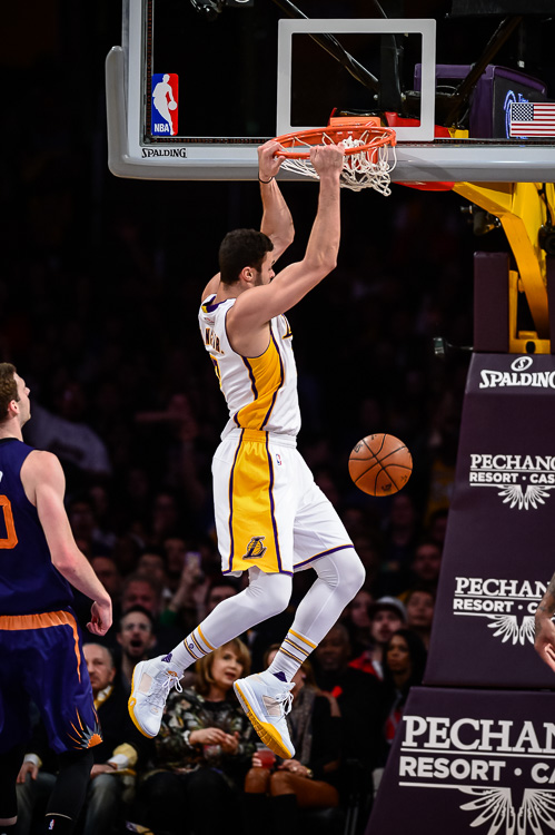 Lakers forward Larry Nance Jr. could see more time at the small forward spot. ( Photo by David Crane/Los Angeles News Group )