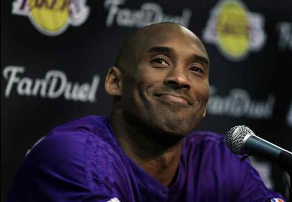 Los Angeles Lakers’ Kobe Bryant smiles during a media conference prior to an NBA basketball game against the Golden State Warriors, Thursday, Jan. 14, 2016, in Oakland. AP FILE PHOTO