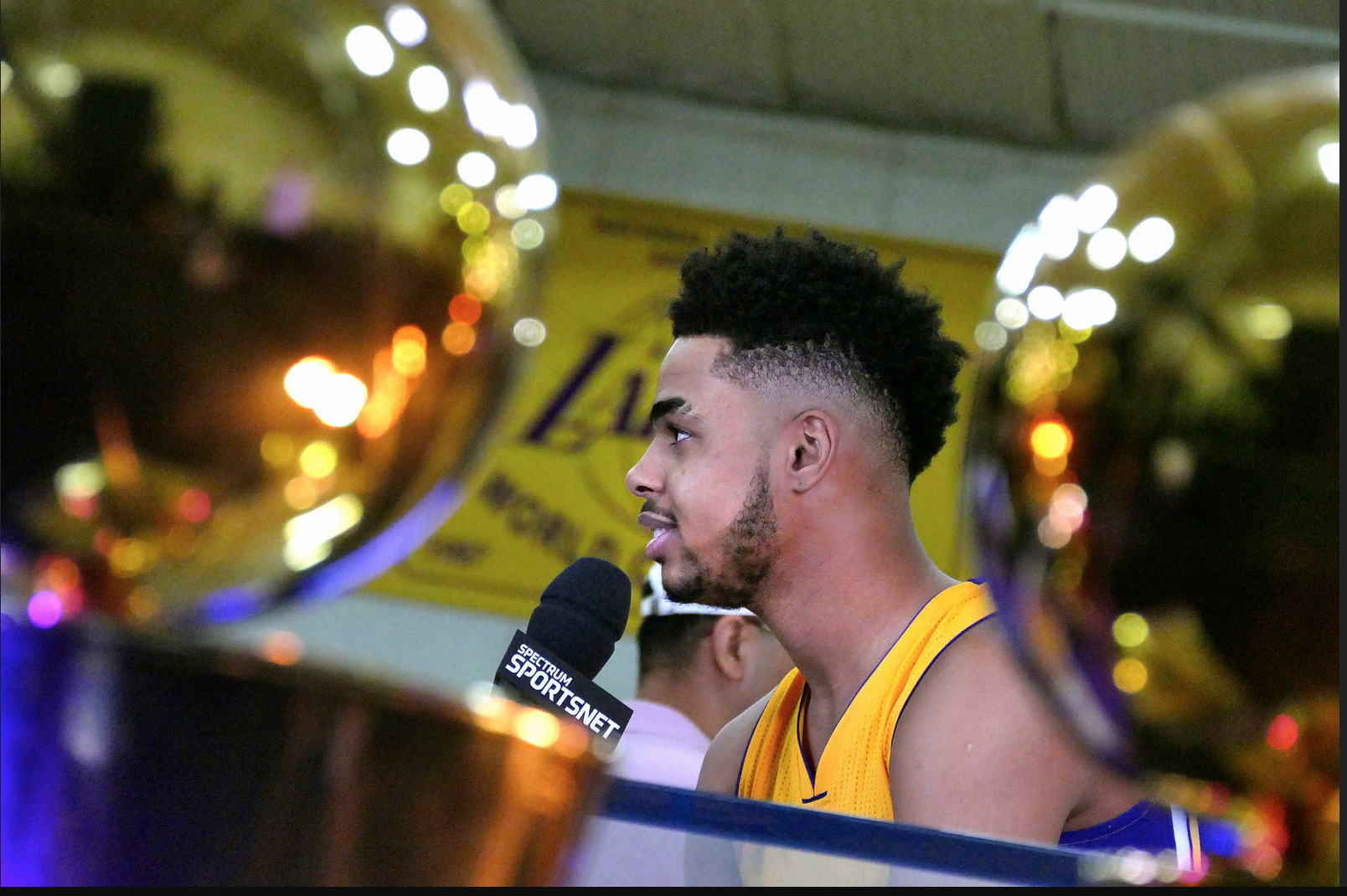 D'Angelo Russell at LA Lakers Media Day at their El Segundo training facility. Photos by Brad Graverson/SCNG/The Daily Breeze/09-26-16
