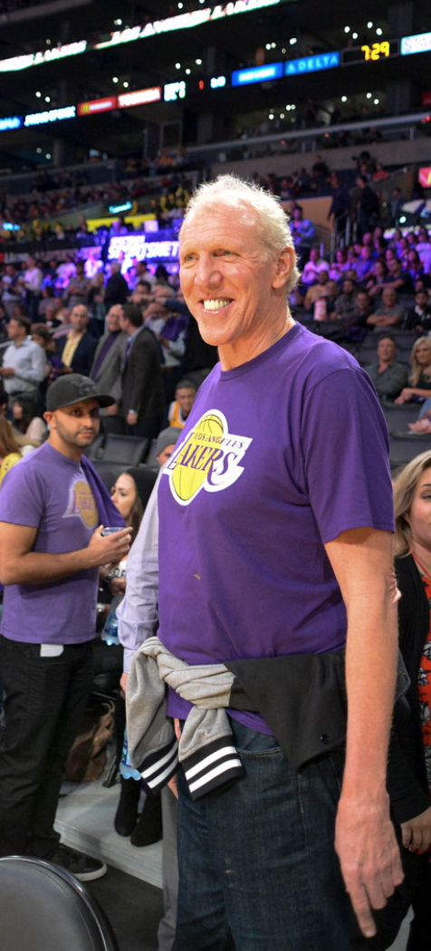 Bill Walton was on hand to watch the Lakers season opener at Staples Center Wednesday, October 26, 2016. (Photo by David Crane, Los Angeles Daily News/SCNG)