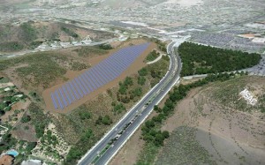 Mt SAC solar panels project rendering