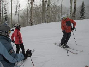 Our mountain guide gave us great tips to ski better. (Photo by Marlene Greer)