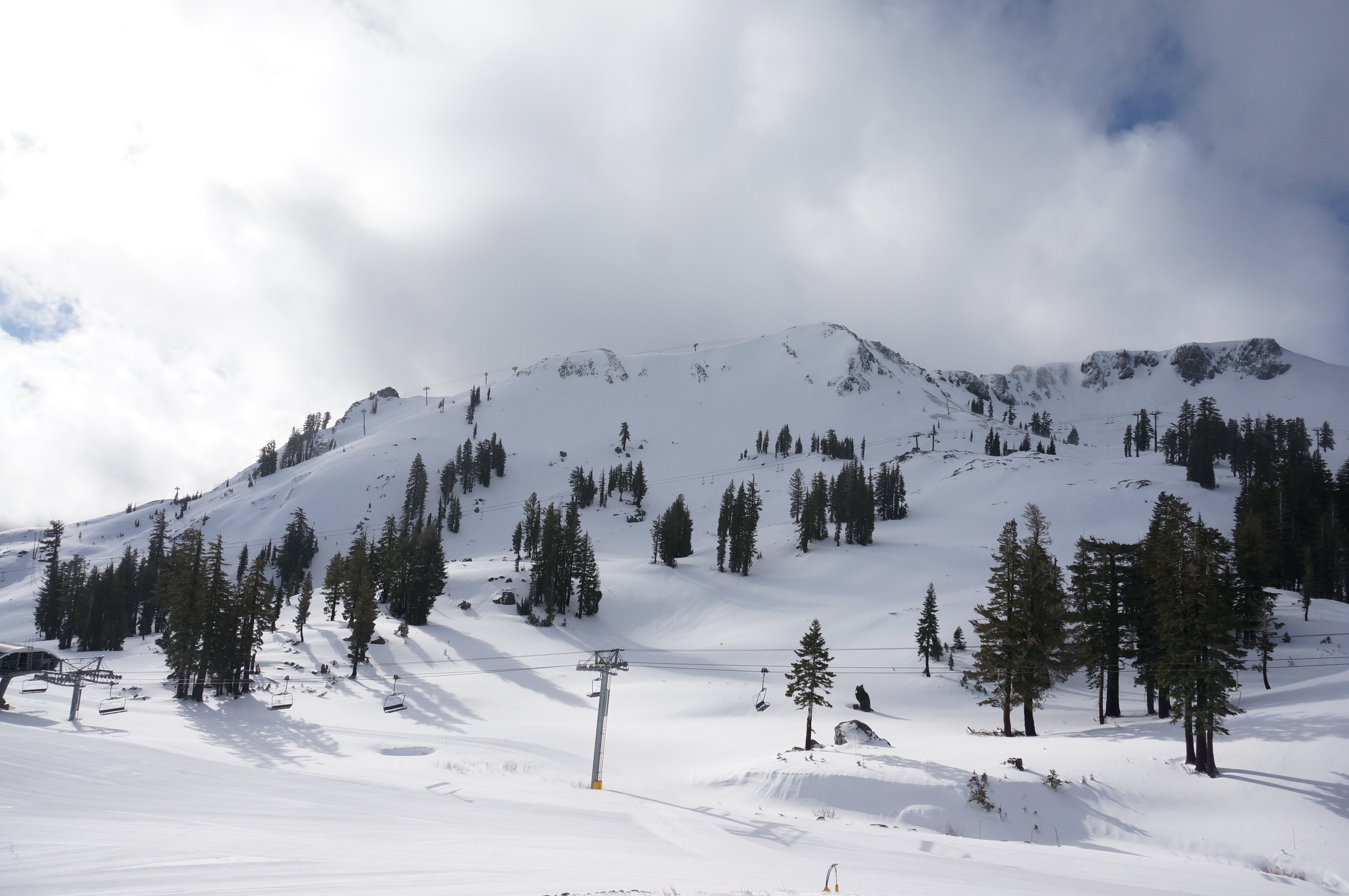 Squaw Valley received nearly 2 feet of snow during the weekend, and the resort has 14 lifts running, accessing 23 runs. (Squaw Valley photo)