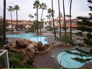 Beautiful pools at Embassy Suites in Oxnard. (Staff photo by Karen Weber)