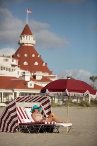 Del Beach offers many new amenities at Hotel del Coronado in San Diego. (Photo courtesy of Hotel del Coronado)