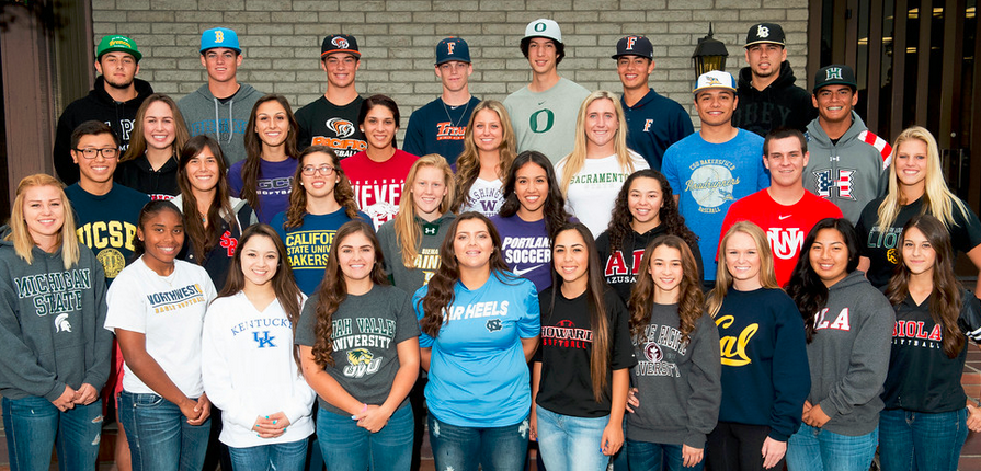 San Gabriel Valley Tribune/Whittier annual national signing day group picture in West Covina on Wednesday, Nov. 12, 2014. (Photo by Watchara Phomicinda/ San Gabriel Valley Tribune) 