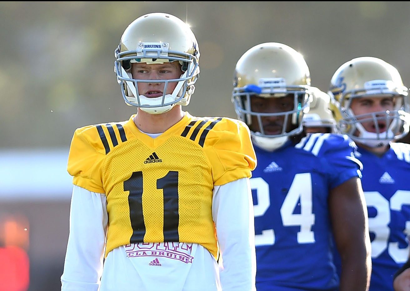 Jerry Neuheisel is the only UCLA quarterback with significant game experience, but few consider him the favorite to win the starting spot. (Andy Holzman/Staff)