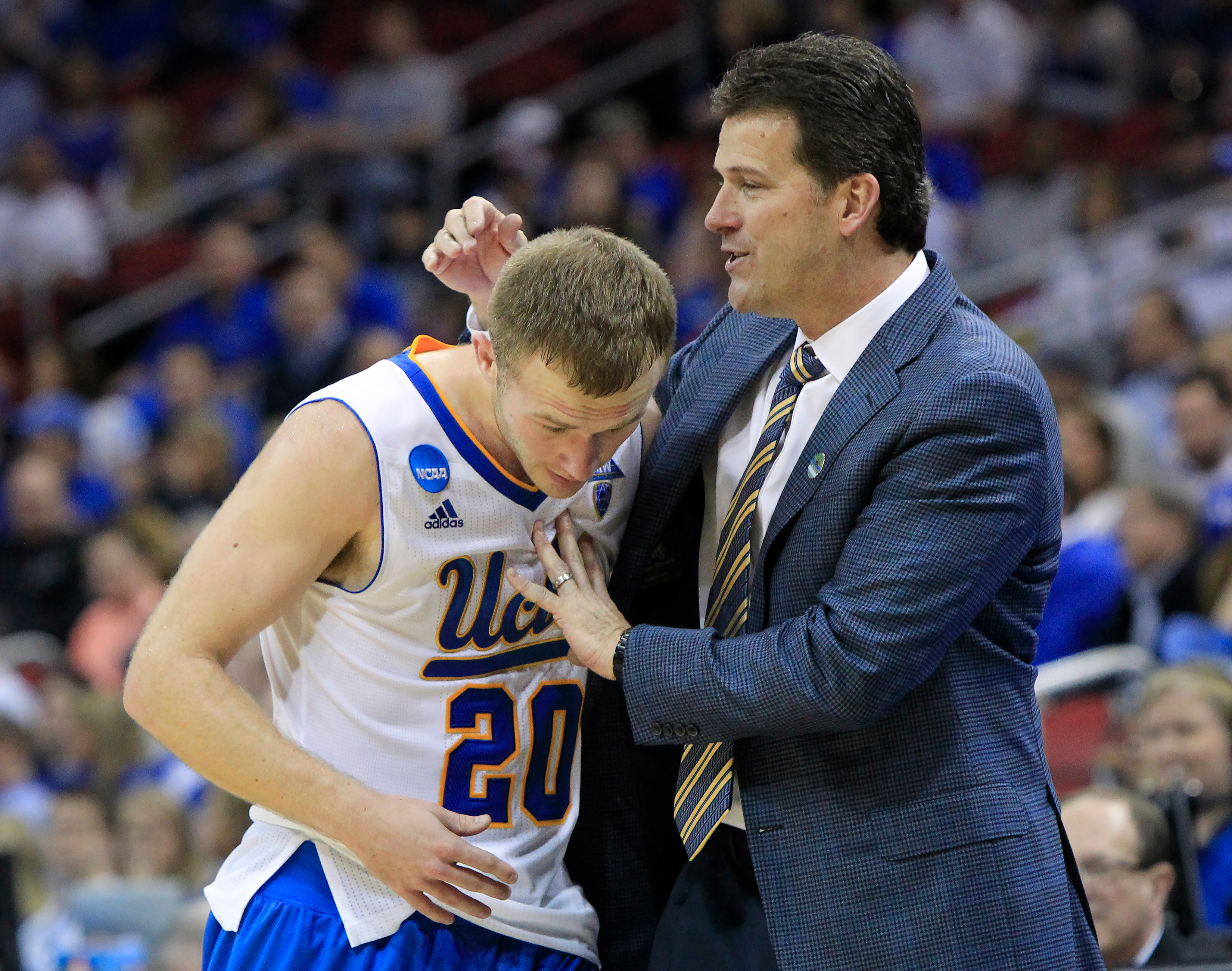 UCLA point guard Bryce Alford, the son of head coach Steve Alford, could be taken off scholarship as a senior in 2016-17. (David Stephenson/AP)