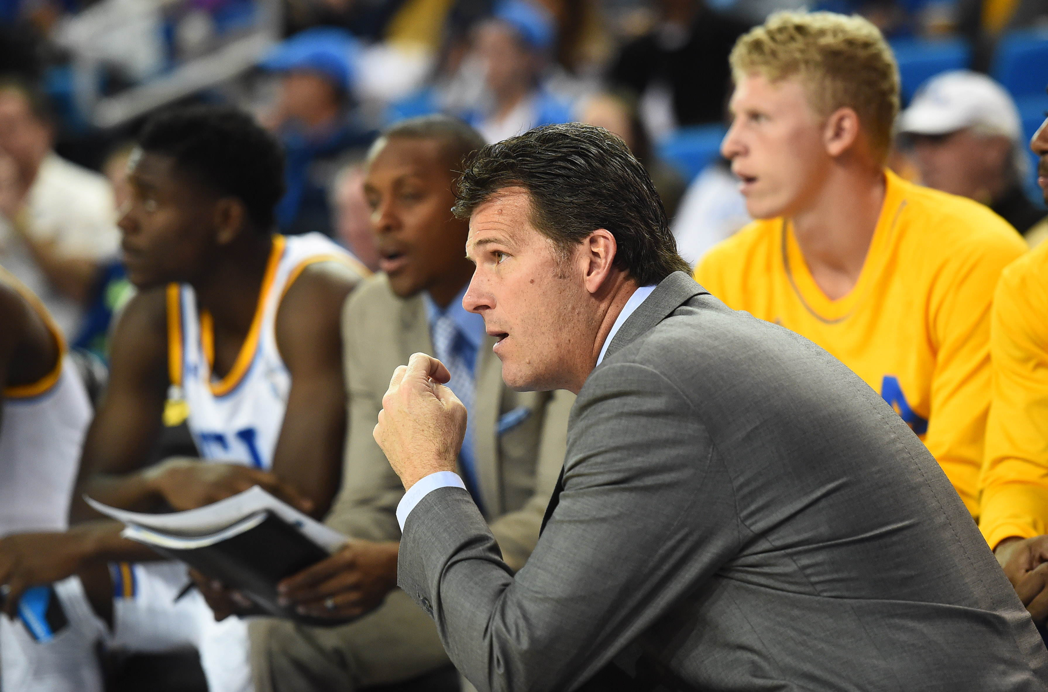 Steve Alford guided UCLA to some impressive nonconference wins, but the Bruins have now lost their first two Pac-12 games. (Andy Holzman/Staff)