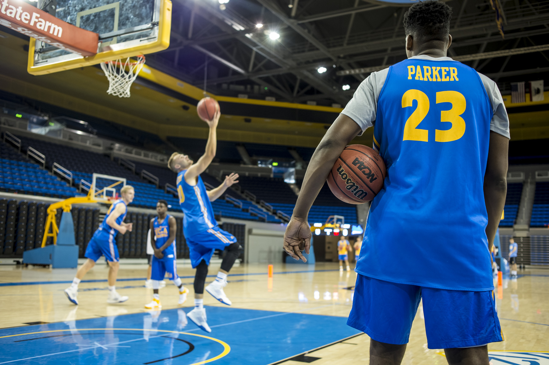 UCLA senior big man Tony Parker (23) returned to the starting lineup against Colorado on Saturday after five straight games as a reserve. (David Crane/Staff)