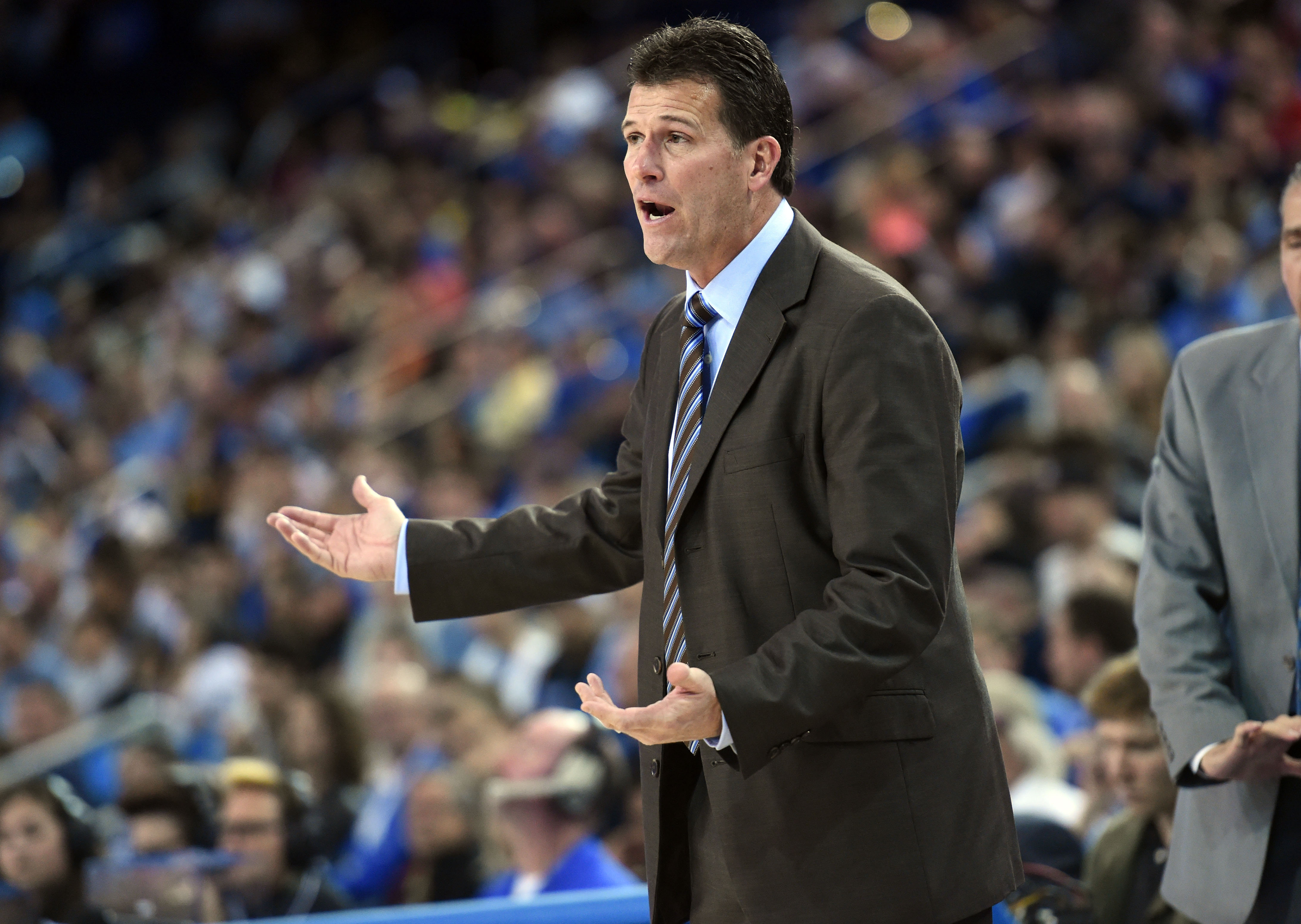 After guiding UCLA to one of its worst seasons in recent memory, what questions are facing Steve Alford and the Bruins? (Stephen Carr/Staff)