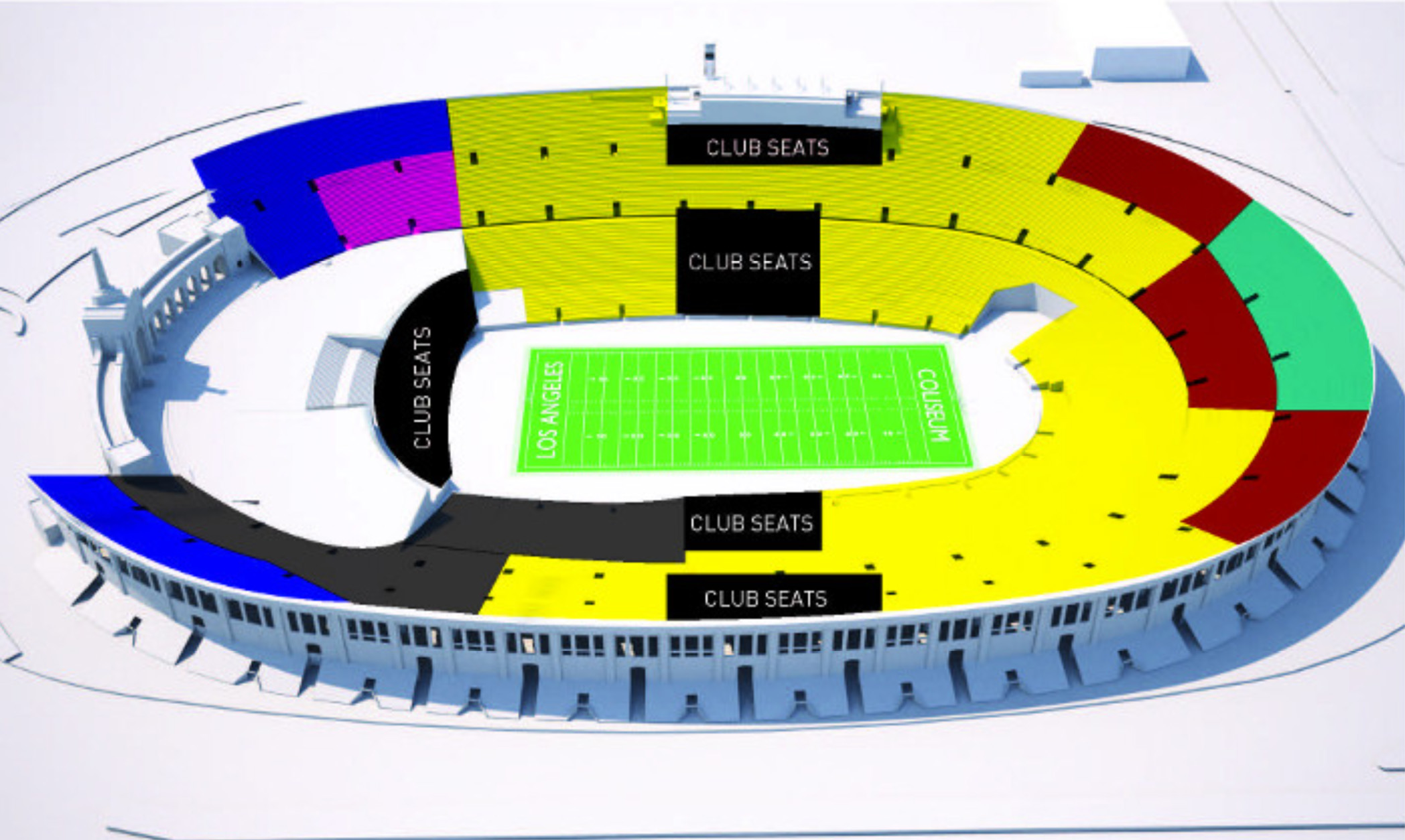 Coliseum Personal Seat License Map